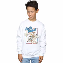 Disney - Sweat TOY STORY LET'S RIDE - Garçon (Blanc)