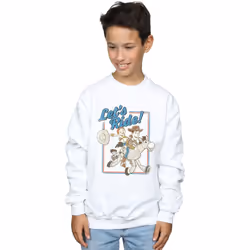 Disney - Sweat TOY STORY LET'S RIDE - Garçon (Blanc)