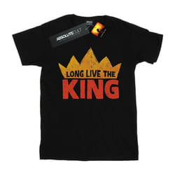Disney - T-shirt THE LION KING LONG LIVE THE KING - Femme (Noir)