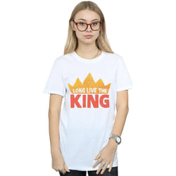 Disney - T-shirt THE LION KING LONG LIVE THE KING - Femme (Blanc)