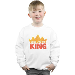 Disney - Sweat THE LION KING LONG LIVE THE KING - Garçon (Blanc)