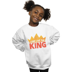 Disney - Sweat THE LION KING LONG LIVE THE KING - Fille (Blanc)