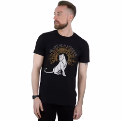 Disney - T-shirt THE LION KING HEART OF A LIONESS - Homme (Noir)
