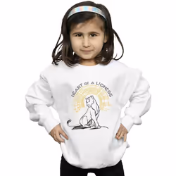 Disney - Sweat THE LION KING HEART OF A LIONESS - Fille (Blanc)