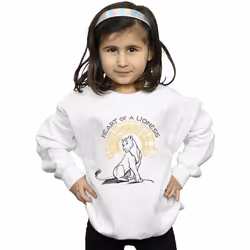 Disney - Sweat THE LION KING HEART OF A LIONESS - Fille (Blanc)