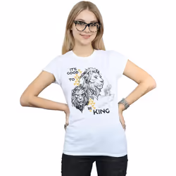 Disney - T-shirt THE LION KING IT'S GOOD TO BE KING - Femme (Blanc)