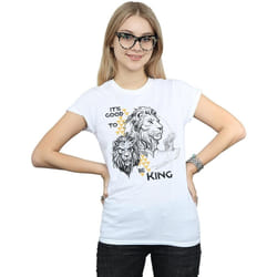 Disney - T-shirt THE LION KING IT'S GOOD TO BE KING - Femme (Blanc)