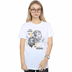Disney - T-shirt THE LION KING IT'S GOOD TO BE KING - Femme (Blanc)