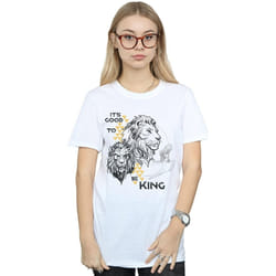 Disney - T-shirt THE LION KING IT'S GOOD TO BE KING - Femme (Blanc)