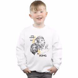 Disney - Sweat THE LION KING IT'S GOOD TO BE KING - Garçon (Blanc)