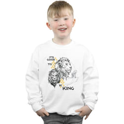 Disney - Sweat THE LION KING IT'S GOOD TO BE KING - Garçon (Blanc)