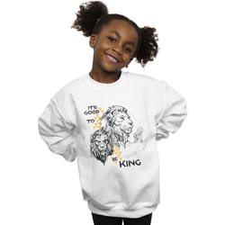 Disney - Sweat THE LION KING IT'S GOOD TO BE KING - Fille (Blanc)