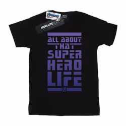 Marvel - T-shirt AVENGERS ENDGAME SUPERHERO LIFE - Homme (Noir)