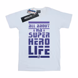 Marvel - T-shirt AVENGERS ENDGAME SUPERHERO LIFE - Homme (Blanc)