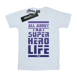 Marvel - T-shirt AVENGERS ENDGAME SUPERHERO LIFE - Homme (Blanc)