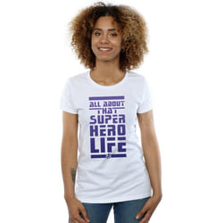 Marvel - T-shirt AVENGERS ENDGAME SUPERHERO LIFE - Femme (Blanc)