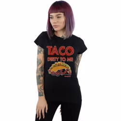 Marvel - T-shirt TACO DIRTY TO ME - Femme (Noir)
