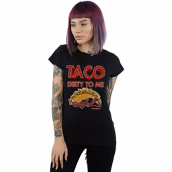 Marvel - T-shirt TACO DIRTY TO ME - Femme (Noir)