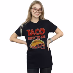 Marvel - T-shirt TACO DIRTY TO ME - Femme (Noir)