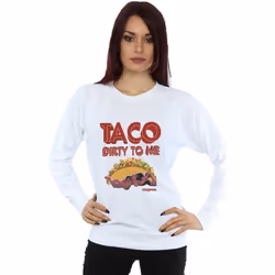 Marvel - Sweat TACO DIRTY TO ME - Femme (Blanc)