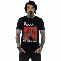 Marvel - T-shirt NO ONE CARES - Homme (Noir)