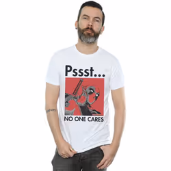 Marvel - T-shirt NO ONE CARES - Homme (Blanc)
