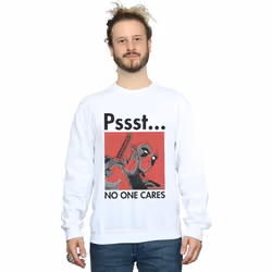 Marvel - Sweat NO ONE CARES - Homme (Blanc)