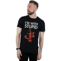 Marvel - T-shirt I'M WITH STUPID - Homme (Noir)