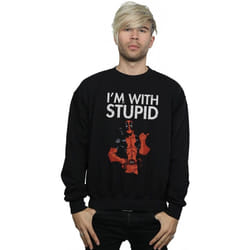 Marvel - Sweat I'M WITH STUPID - Homme (Noir)