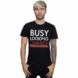 Marvel - T-shirt BUSY LOOKING DEADCOOL - Homme (Noir)