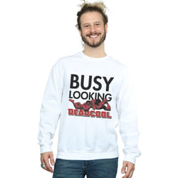 Marvel - Sweat BUSY LOOKING DEADCOOL - Homme (Blanc)