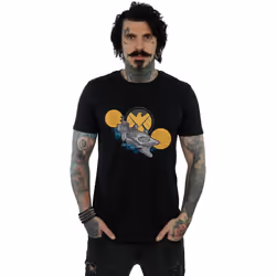 Marvel - T-shirt S.H.I.E.L.D. HELLICARRIER - Homme (Noir)