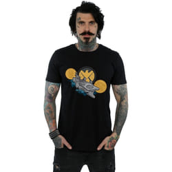 Marvel - T-shirt S.H.I.E.L.D. HELLICARRIER - Homme (Noir)