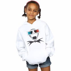 Disney - Sweat à capuche NIGHTMARE BEFORE CHRISTMAS - Fille (Blanc)