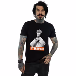 Disney - T-shirt THE MUPPETS BEAKER TERRIFIED - Homme (Noir)