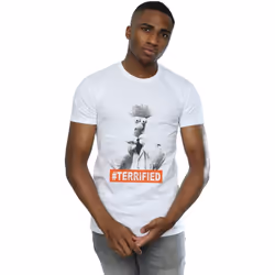Disney - T-shirt THE MUPPETS BEAKER TERRIFIED - Homme (Blanc)