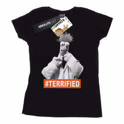 Disney - T-shirt THE MUPPETS BEAKER TERRIFIED - Femme (Noir)