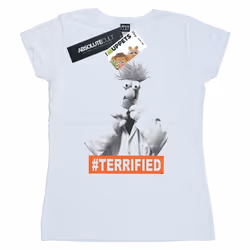 Disney - T-shirt THE MUPPETS BEAKER TERRIFIED - Femme (Blanc)