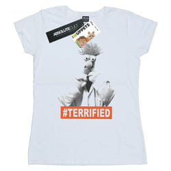 Disney - T-shirt THE MUPPETS BEAKER TERRIFIED - Femme (Blanc)