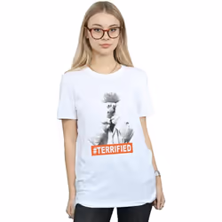 Disney - T-shirt THE MUPPETS BEAKER TERRIFIED - Femme (Blanc)