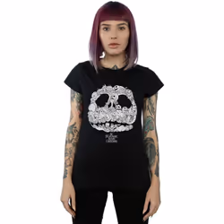 Disney - T-shirt NIGHTMARE BEFORE CHRISTMAS JACK-O-LANTERNS - Femme (Noir)