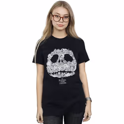 Disney - T-shirt NIGHTMARE BEFORE CHRISTMAS JACK-O-LANTERNS - Femme (Noir)