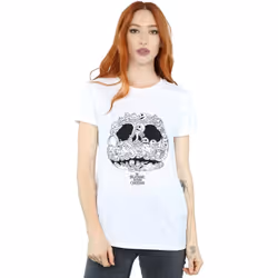Disney - T-shirt NIGHTMARE BEFORE CHRISTMAS JACK-O-LANTERNS - Femme (Blanc)