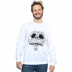 Disney - Sweat NIGHTMARE BEFORE CHRISTMAS JACK-O-LANTERNS - Homme (Blanc)