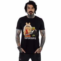 Disney - T-shirt THE MUPPETS CELEBRITY SUPERCOUPLE - Homme (Noir)