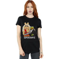 Disney - T-shirt THE MUPPETS CELEBRITY SUPERCOUPLE - Femme (Noir)