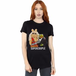 Disney - T-shirt THE MUPPETS CELEBRITY SUPERCOUPLE - Femme (Noir)