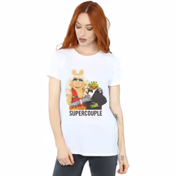 Disney - T-shirt THE MUPPETS CELEBRITY SUPERCOUPLE - Femme (Blanc)