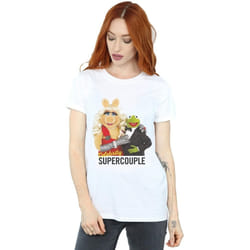 Disney - T-shirt THE MUPPETS CELEBRITY SUPERCOUPLE - Femme (Blanc)