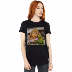 Disney - T-shirt THE MUPPETS THROWBACK - Femme (Noir)